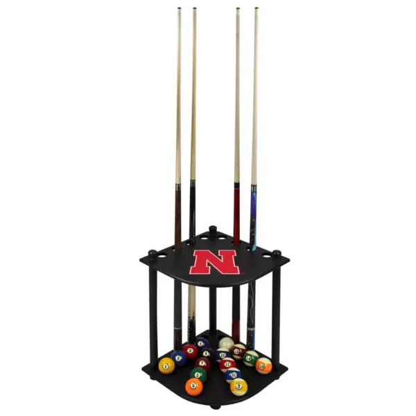 NCAA Nebraska Cornhuskers Corner Cue Rack