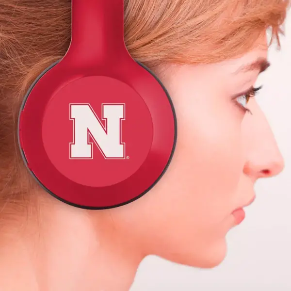 NCAA Nebraska Cornhuskers Wireless Bluetooth Over-Ear Headphones