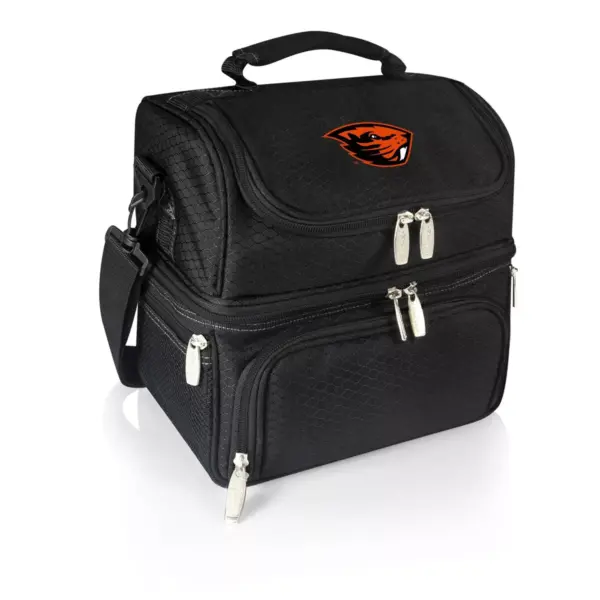 NCAA Oregon State Beavers Pranzo Dual Compartment Lunch Bag - Black