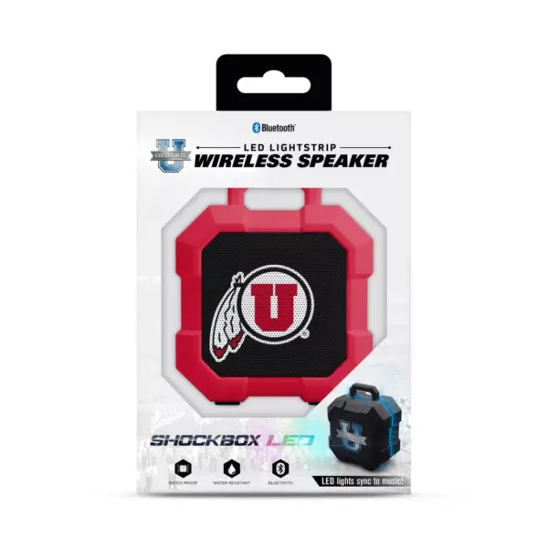 NCAA Utah Utes LED ShockBox Bluetooth Speaker