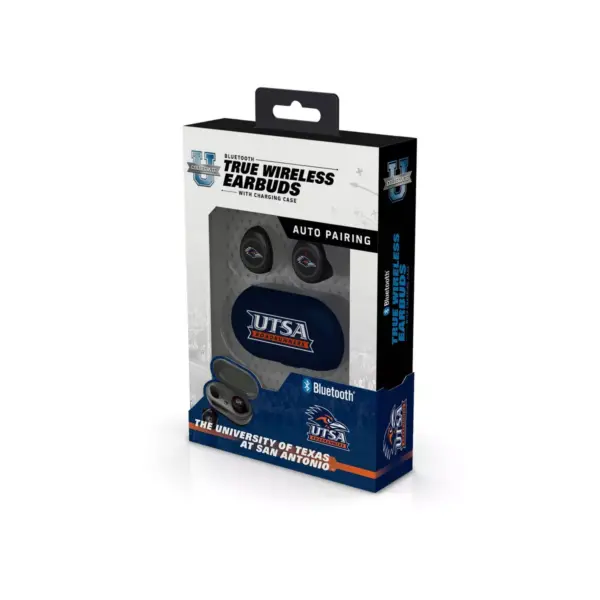 NCAA UTSA Roadrunners True Wireless Bluetooth Earbuds