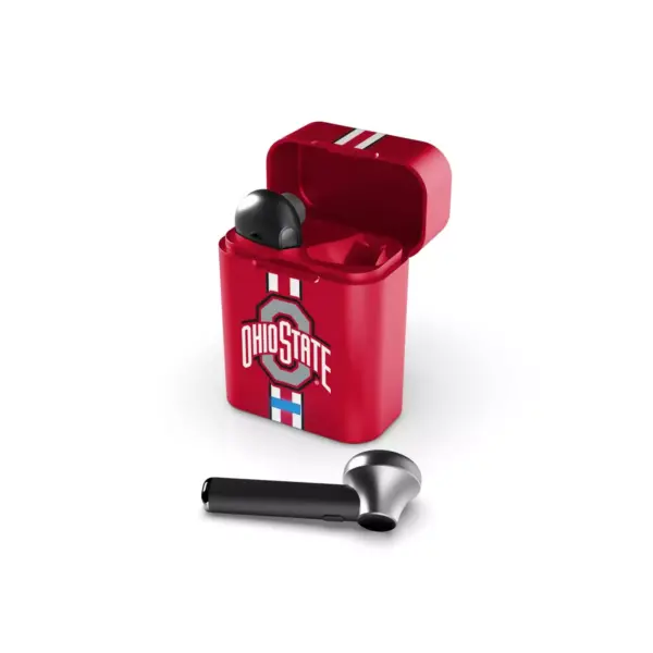 NCAA Ohio State Buckeyes True Wireless Bluetooth Stem Earbuds