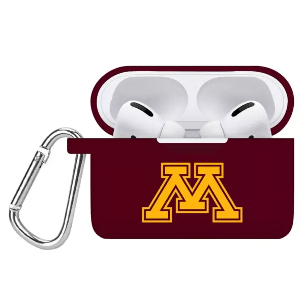 NCAA Minnesota Golden Gophers Apple AirPods Pro Compatible Silicone Battery Case Cover - Maroon