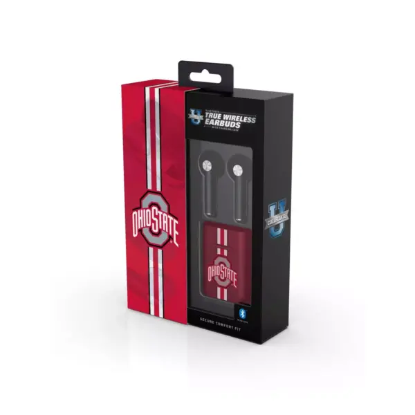 NCAA Ohio State Buckeyes True Wireless Bluetooth Stem Earbuds