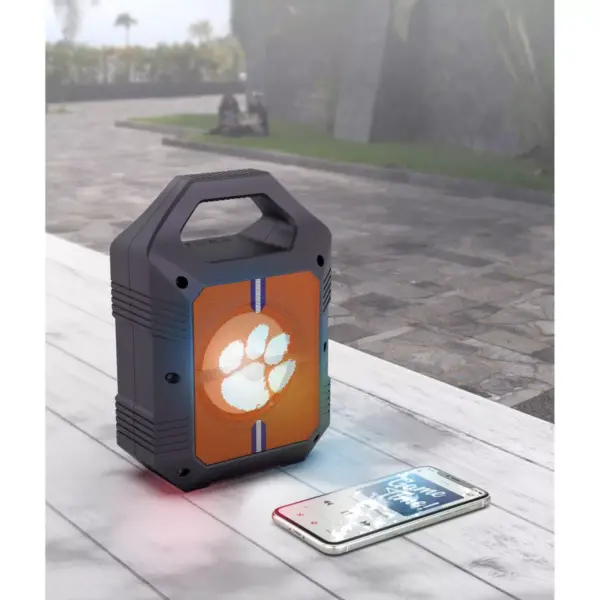 NCAA Clemson Tigers Bluetooth Speaker with LED Lights