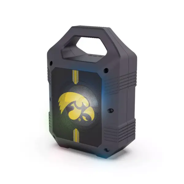 NCAA Iowa Hawkeyes Bluetooth Speaker with LED Lights