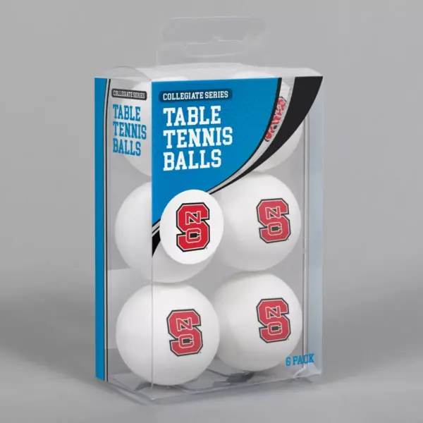 NCAA North Carolina State Wolfpack Table Tennis Balls 6pk