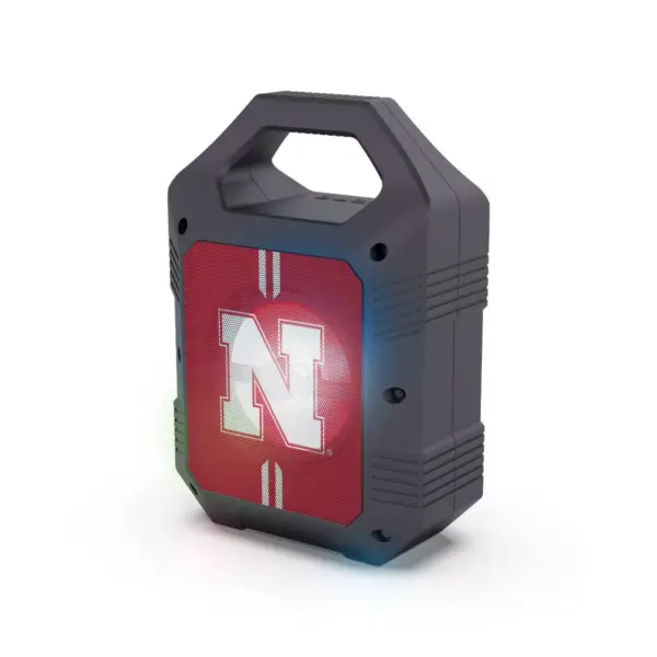 NCAA Nebraska Cornhuskers Bluetooth Speaker with LED Lights