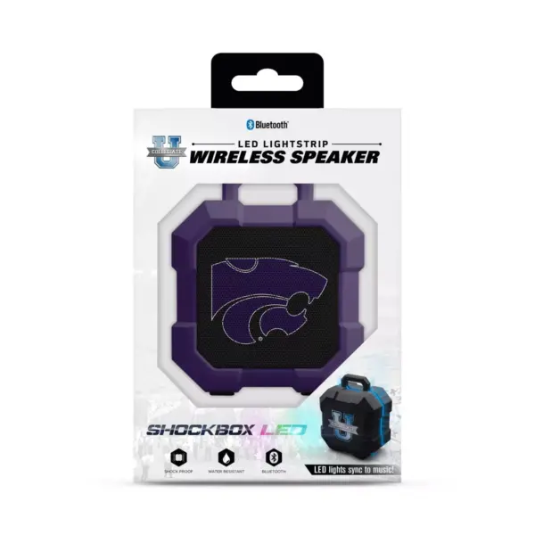 NCAA Kansas State Wildcats LED ShockBox Bluetooth Speaker