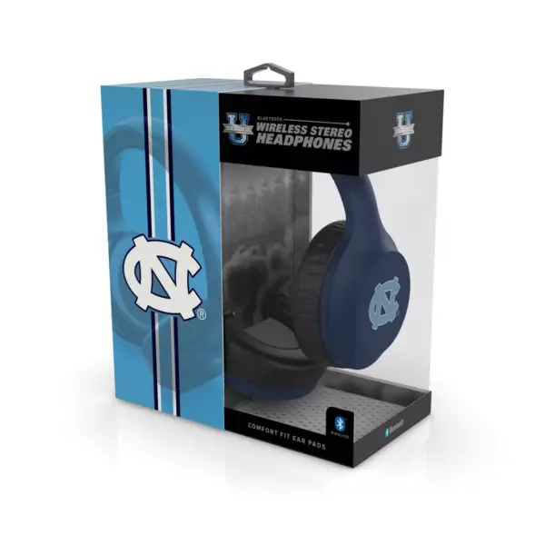 NCAA North Carolina Tar Heels Wireless Bluetooth Over-Ear Headphones