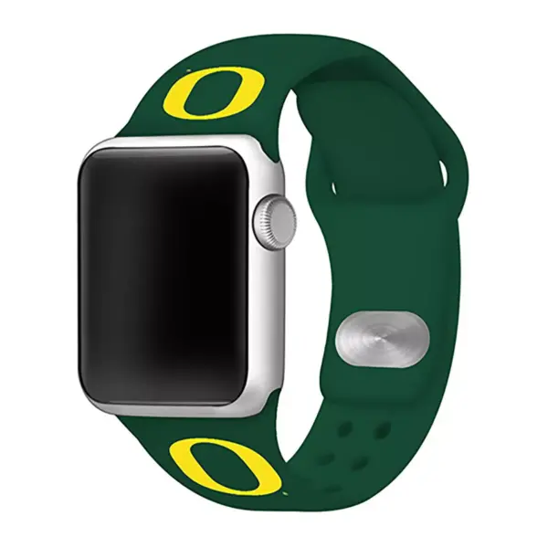 NCAA Oregon Ducks Silicone Apple Watch Band 38mm