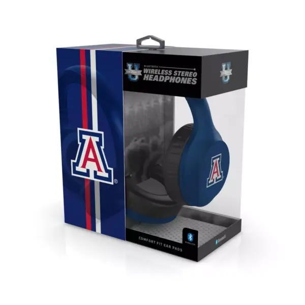 NCAA Arizona Wildcats Wireless Bluetooth Over-Ear Headphones