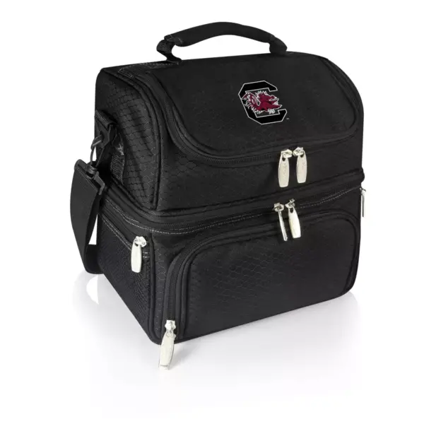 NCAA South Carolina Gamecocks Pranzo Dual Compartment Lunch Bag - Black