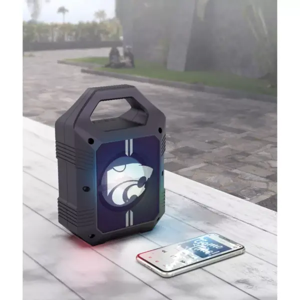 NCAA Kansas State Wildcats Bluetooth Speaker with LED Lights