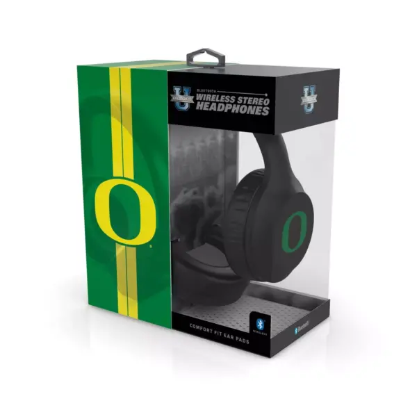 NCAA Oregon Ducks Wireless Bluetooth Over-Ear Headphones