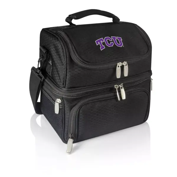 NCAA TCU Horned Frogs Pranzo Dual Compartment Lunch Bag - Black