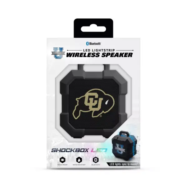 NCAA Colorado Buffaloes LED ShockBox Bluetooth Speaker