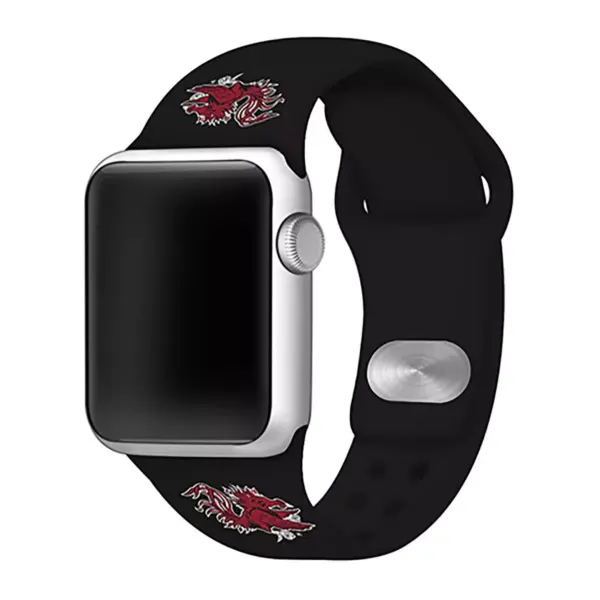 NCAA South Carolina Gamecocks Silicone Apple Watch Band 42mm